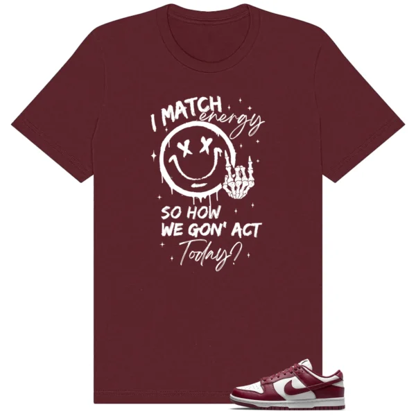 Dunk Low Bordeaux Match Energy Shirt