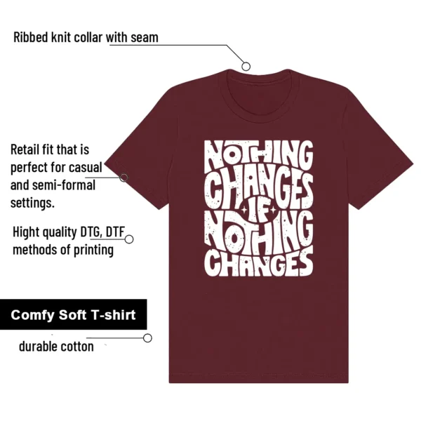Dunk Low Bordeaux Nothing Changes Shirt features