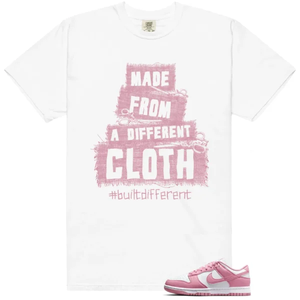 Dunk Low Next Nature Elemental Pink Built Different Shirt