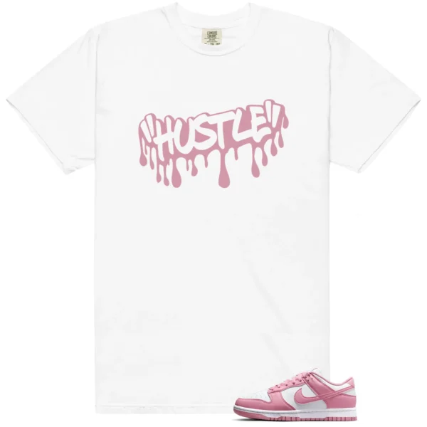 Dunk Low Next Nature Elemental Pink Hustle Drip Shirt