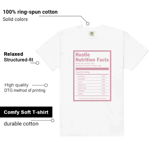 Dunk Low Next Nature Elemental Pink Hustle Facts Shirt features
