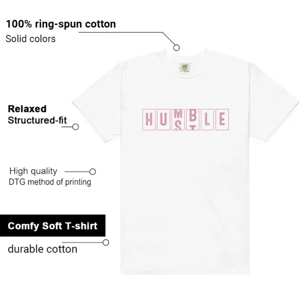 Dunk Low Next Nature Elemental Pink Hustle Humble Shirt features