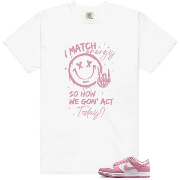 Dunk Low Next Nature Elemental Pink Match Energy Shirt