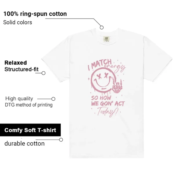 Dunk Low Next Nature Elemental Pink Match Energy Shirt features