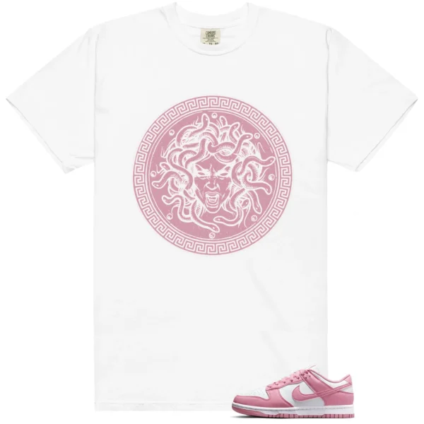 Dunk Low Next Nature Elemental Pink Medusa Shirt