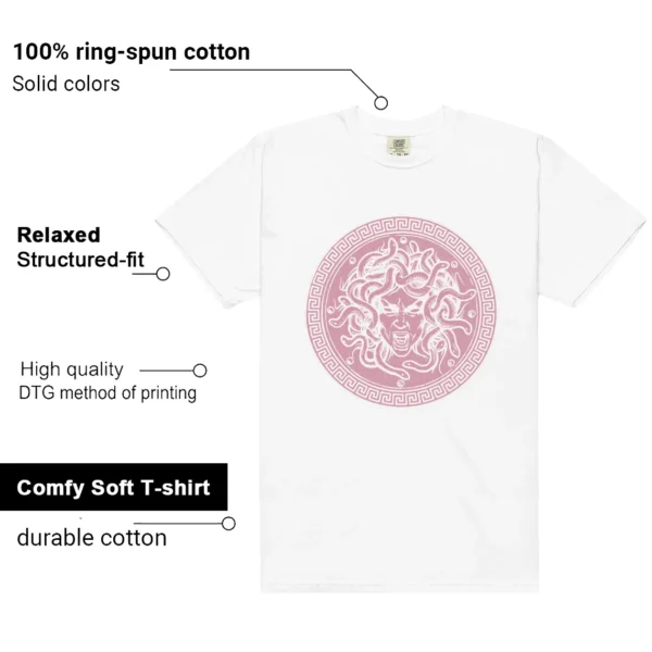 Dunk Low Next Nature Elemental Pink Medusa Shirt features