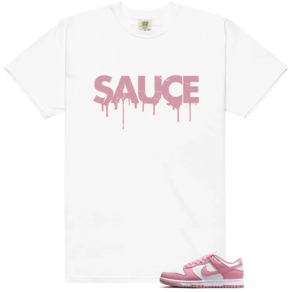 Dunk Low Next Nature Elemental Pink Sauce Shirt