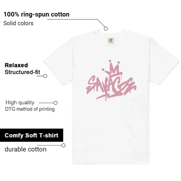 Dunk Low Next Nature Elemental Pink Savage Shirt features