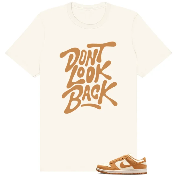 Dunk Low Next Nature Flax Coconut Milk Dont Look Back Shirt
