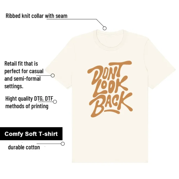 Dunk Low Next Nature Flax Coconut Milk Dont Look Back Shirt features