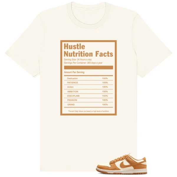 Dunk Low Next Nature Flax Coconut Milk Hustle Facts Shirt