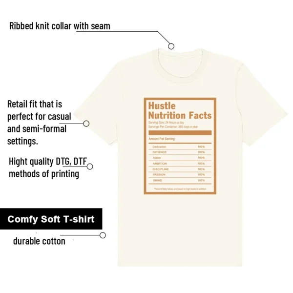 Dunk Low Next Nature Flax Coconut Milk Hustle Facts Shirt features