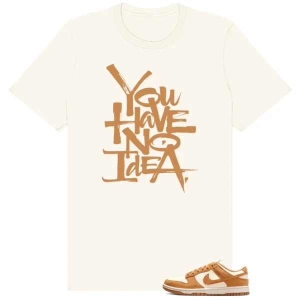 Dunk Low Next Nature Flax Coconut Milk No Idea Shirt