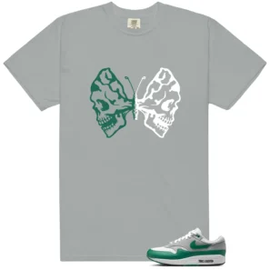 Essential Evergreen Aura Butterfly Skulls Matching Tees