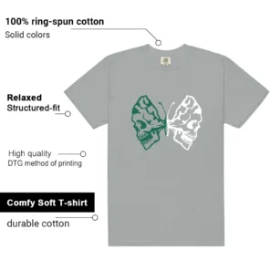 Essential Evergreen Aura Butterfly Skulls Matching Tees features