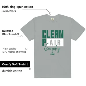 Essential Evergreen Aura Clean Pair Match Shirt features