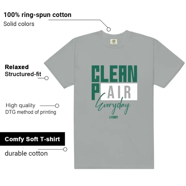 Essential Evergreen Aura Clean Pair Match Shirt features