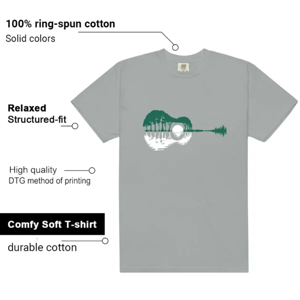 Essential Evergreen Aura Guitar Matching Tees features