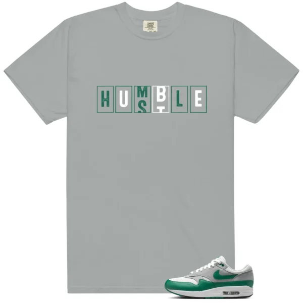 Essential Evergreen Aura Hustle Humble Match Shirt