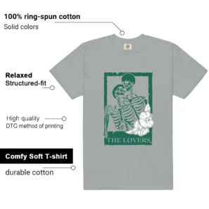 Essential Evergreen Aura Lovers Matching Tees features