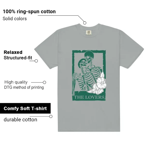 Essential Evergreen Aura Lovers Matching Tees features