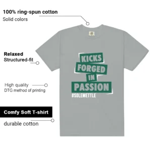 Essential Evergreen Aura Passion Kicks Graphic Shirt features