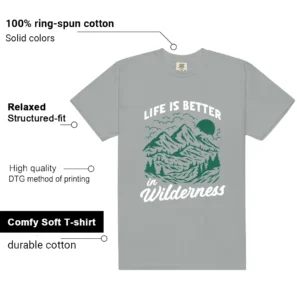 Essential Evergreen Aura Wilderness Shirt features