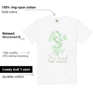Essential Vapor Green Be Real Shirt features