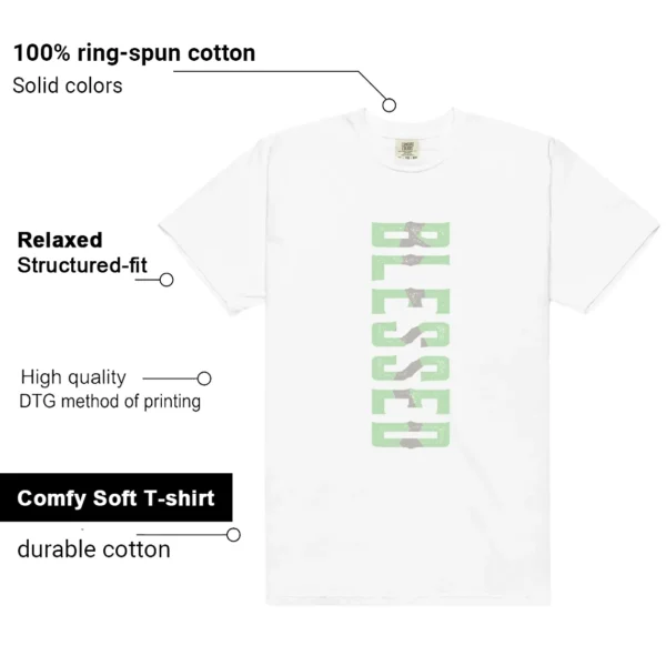 Essential Vapor Green Blessed Match Shirt features