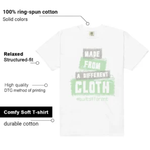 Essential Vapor Green Built Different Matching Shirt features