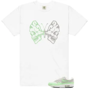 Essential Vapor Green Butterfly Skulls Matching Tees