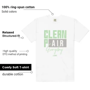 Essential Vapor Green Clean Pair Match Shirt features
