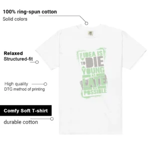 Essential Vapor Green Die Young Matching Tees features