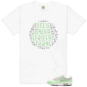 Essential Vapor Green Life Turns Graphic Shirt