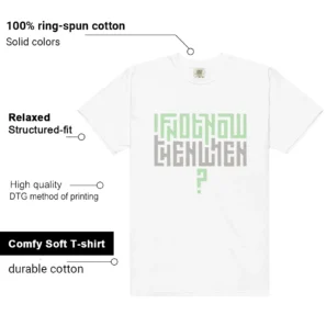 Essential Vapor Green Motivational Graphic Shirt features