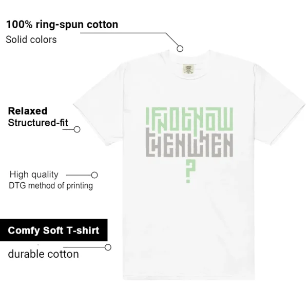 Essential Vapor Green Motivational Graphic Shirt features