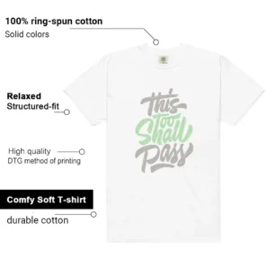 Essential Vapor Green This Too Shall Pass Match Shirt features