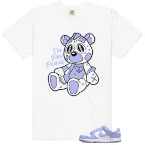 Fake Friends Tee for Nike Dunk Low Next Nature Lilac Fans