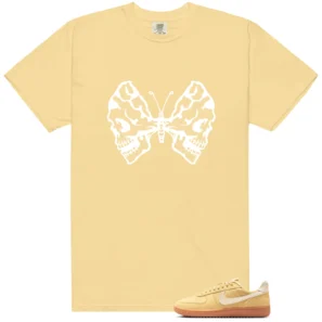 Field General Butter Soft Yellow Butterfly Skulls Matching Tees