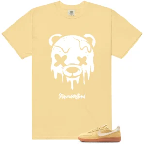 Field General Butter Soft Yellow Drippy Bear Graphic Shirt