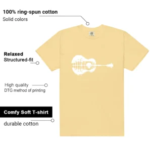 Field General Butter Soft Yellow Guitar Matching Tees features