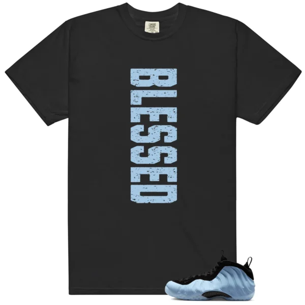 Foamposite Psychic Blue Blessed Shirt