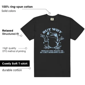 Foamposite Psychic Blue But Why Shirt features