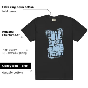 Foamposite Psychic Blue Die Young Shirt features