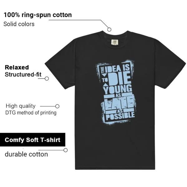 Foamposite Psychic Blue Die Young Shirt features