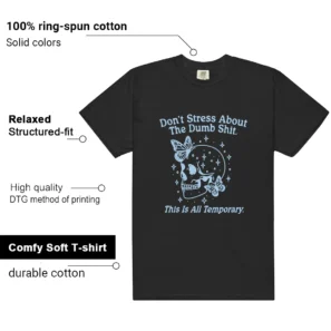Foamposite Psychic Blue Don't Stress Shirt features