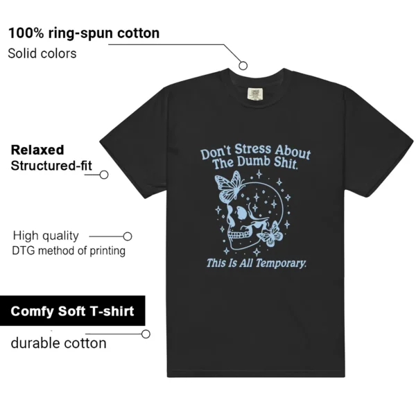 Foamposite Psychic Blue Don't Stress Shirt features