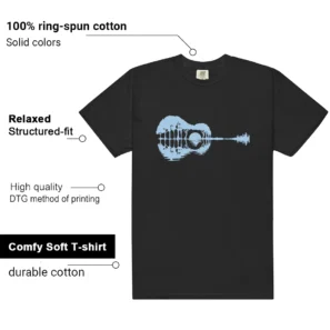Foamposite Psychic Blue Guitar Shirt features