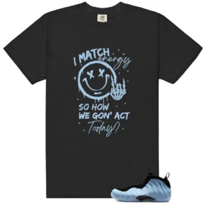 Foamposite Psychic Blue Match Energy Shirt