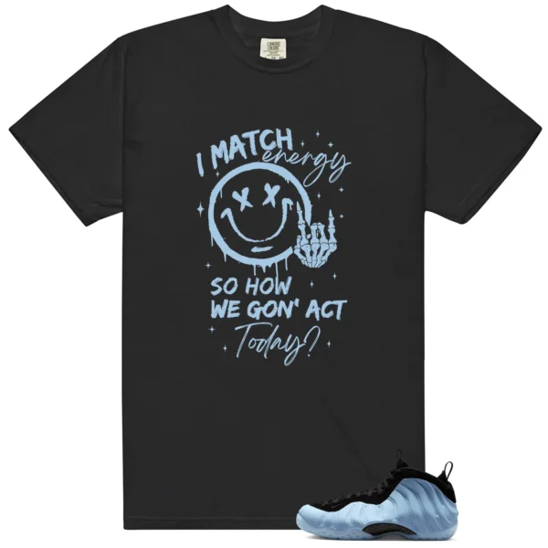 Foamposite Psychic Blue Match Energy Shirt